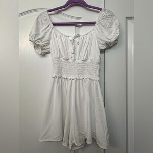Alter'd State White Ruched Romper